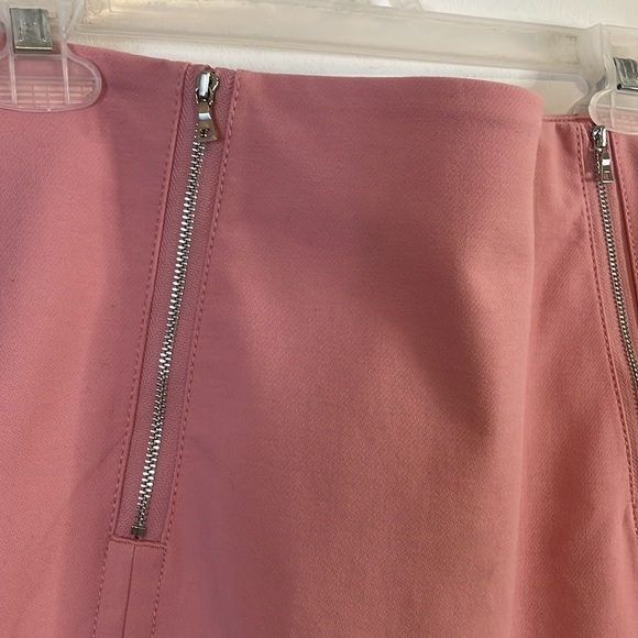 Career Contemporary Mini Skirt LOFT Pink 14 Zip Barbiecore Femme Retro Mod - Picture 5 of 13